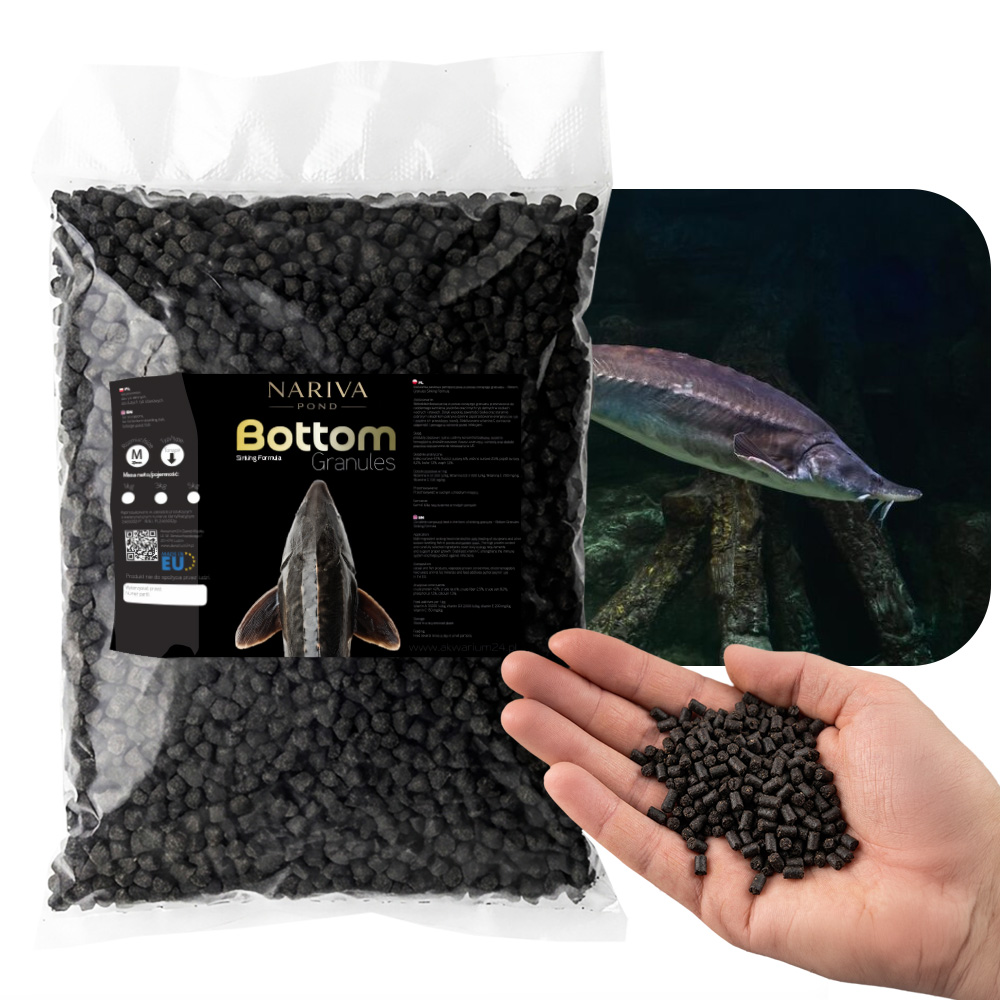 Nariva Bottom Granules M 1kg - Pokarm dla jesiotrów / ryb dennych do oczka.jpg